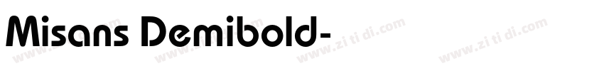 Misans Demibold字体转换